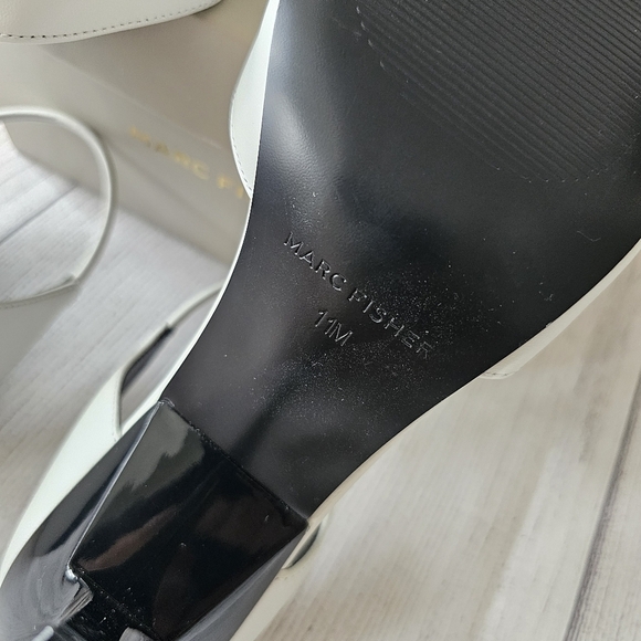 Marc Fisher Women's White Slingback Heels Size 11 Women - Picture 12 of 13